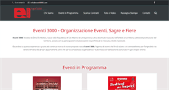 Desktop Screenshot of eventi3000.com